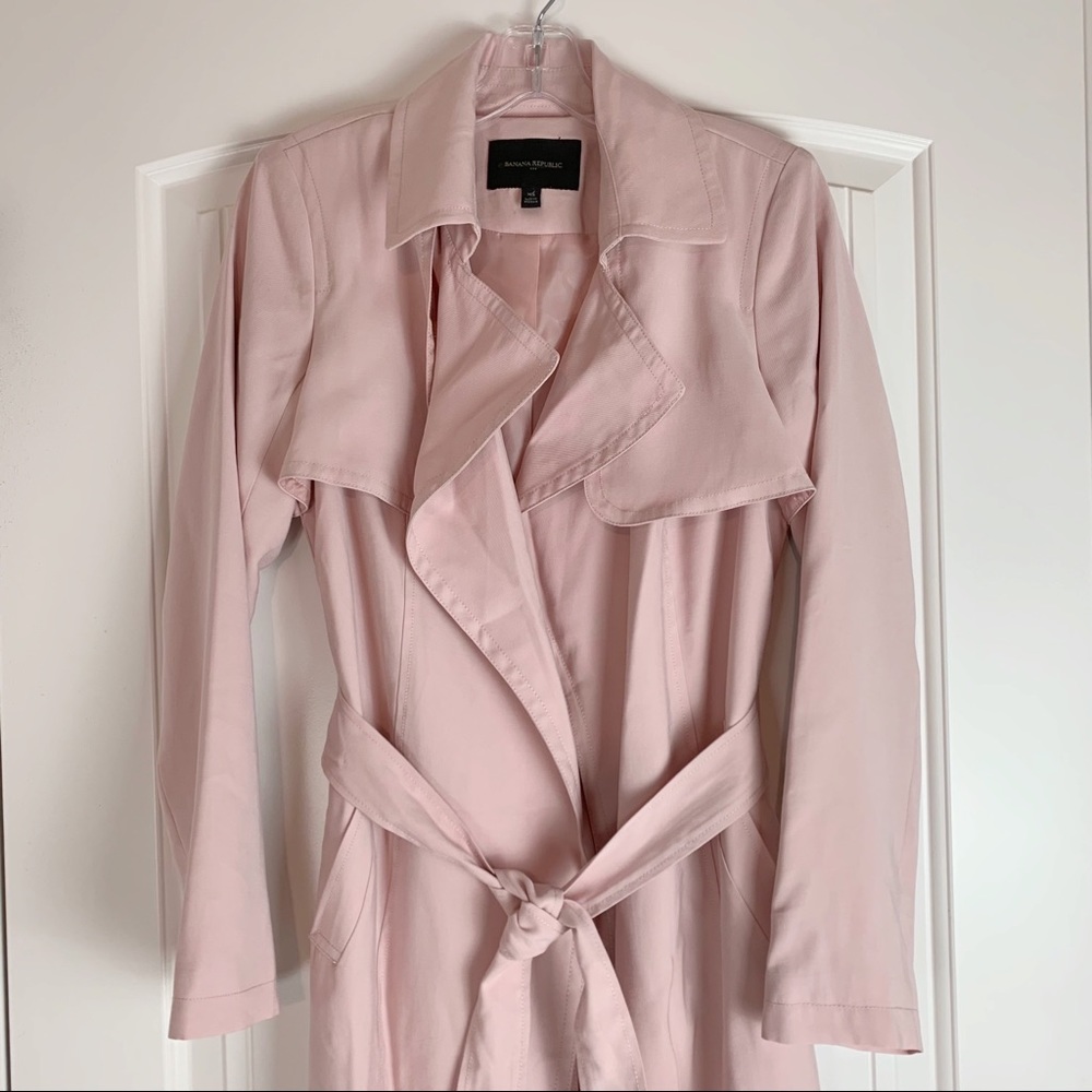 Banana Republic Pink Trench Coati - Picture 2 of 7